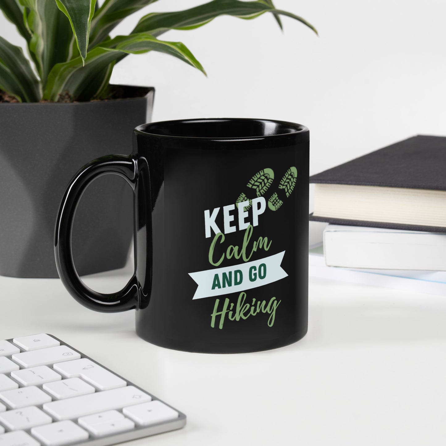 Keep Calm and Go Hiking Ceramic Mug