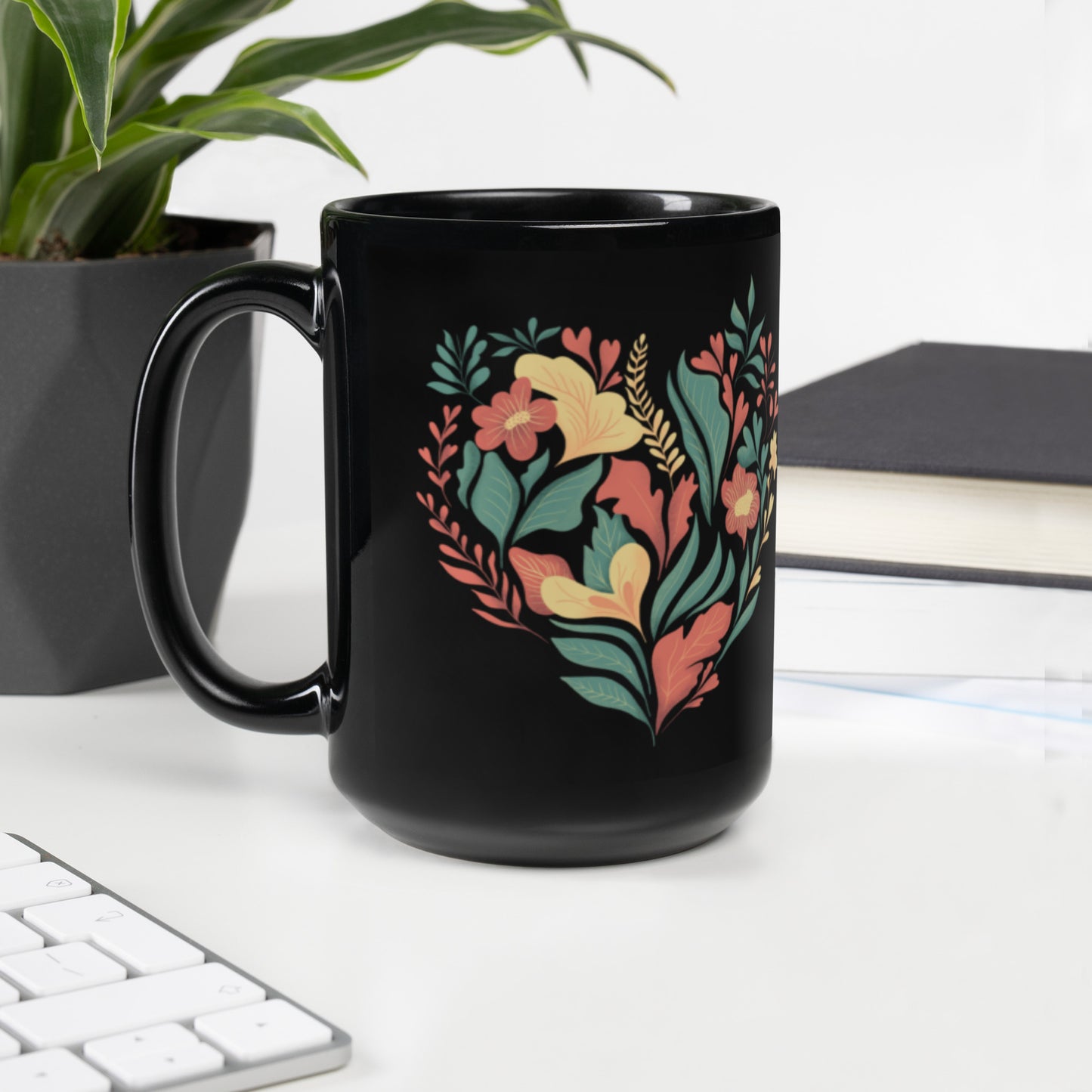 Plant Heart Ceramic Mug