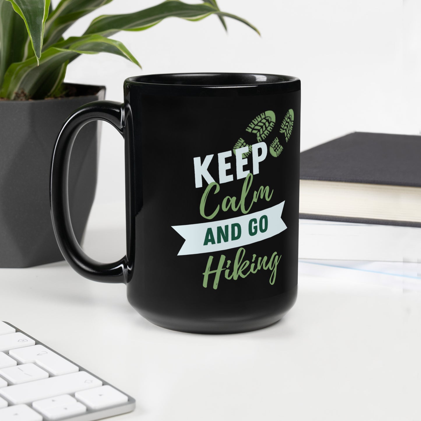 Keep Calm and Go Hiking Ceramic Mug