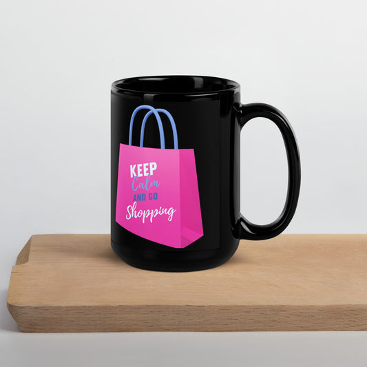 Keep Calm and Go Shopping Ceramic Mug