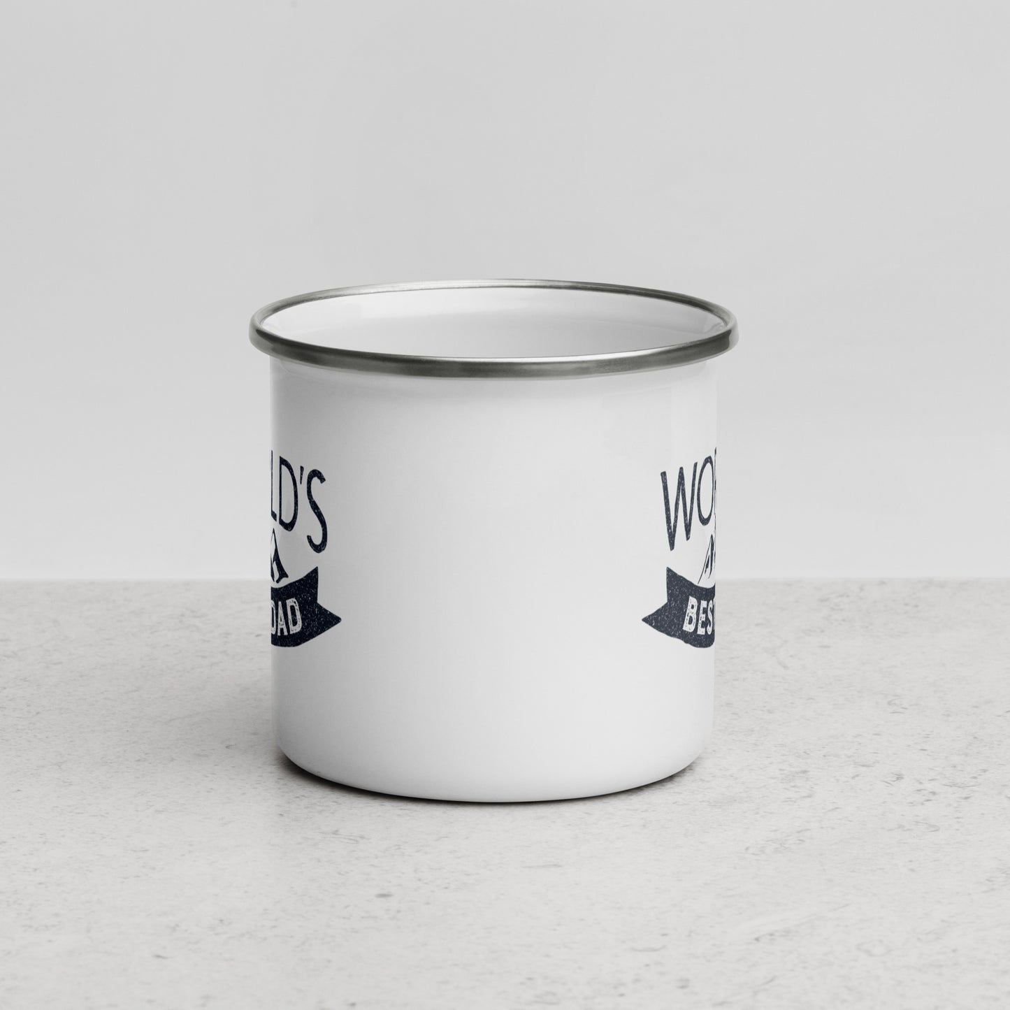 World's Best Dad Enamel Mug