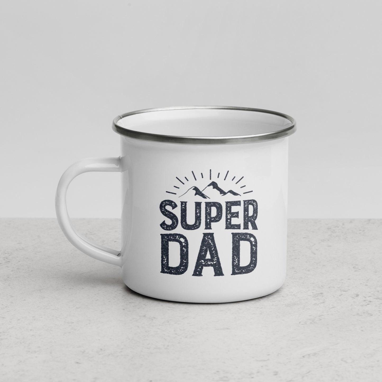 Super Dad Enamel Mug