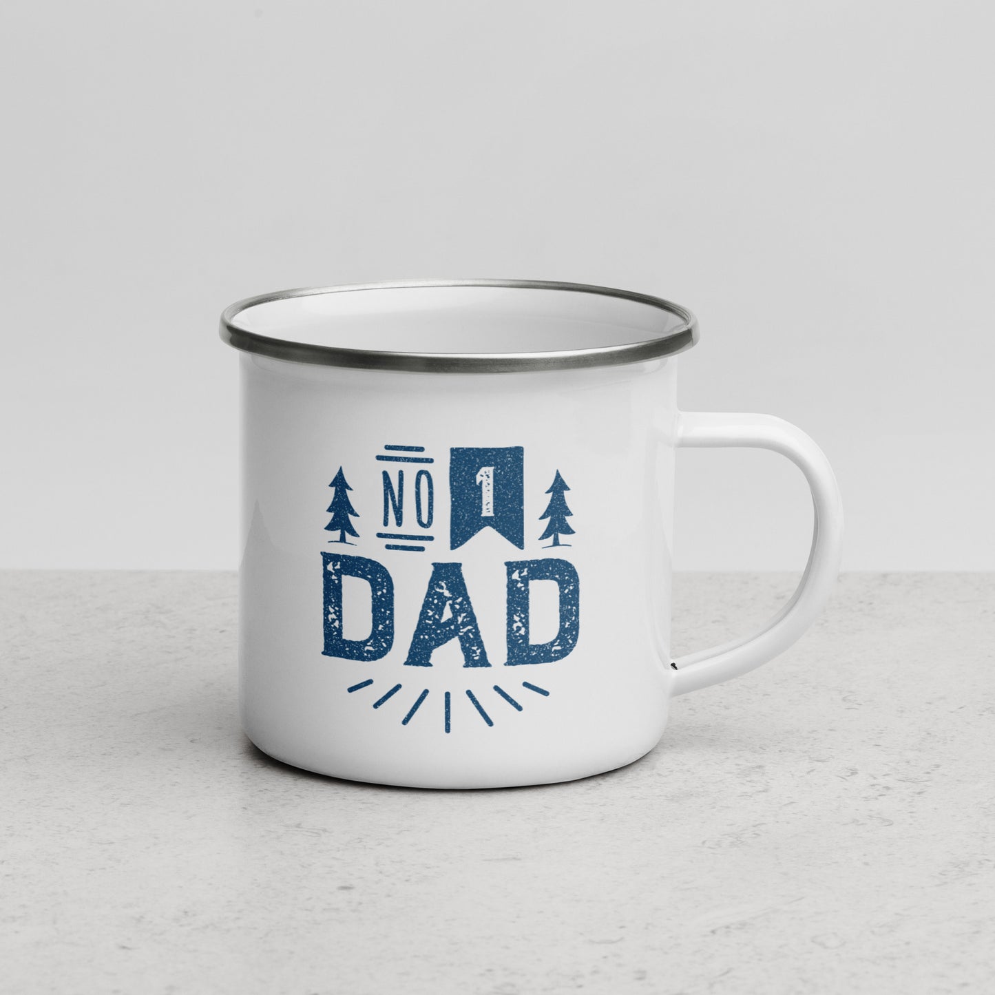 No. 1 Dad Enamel Mug