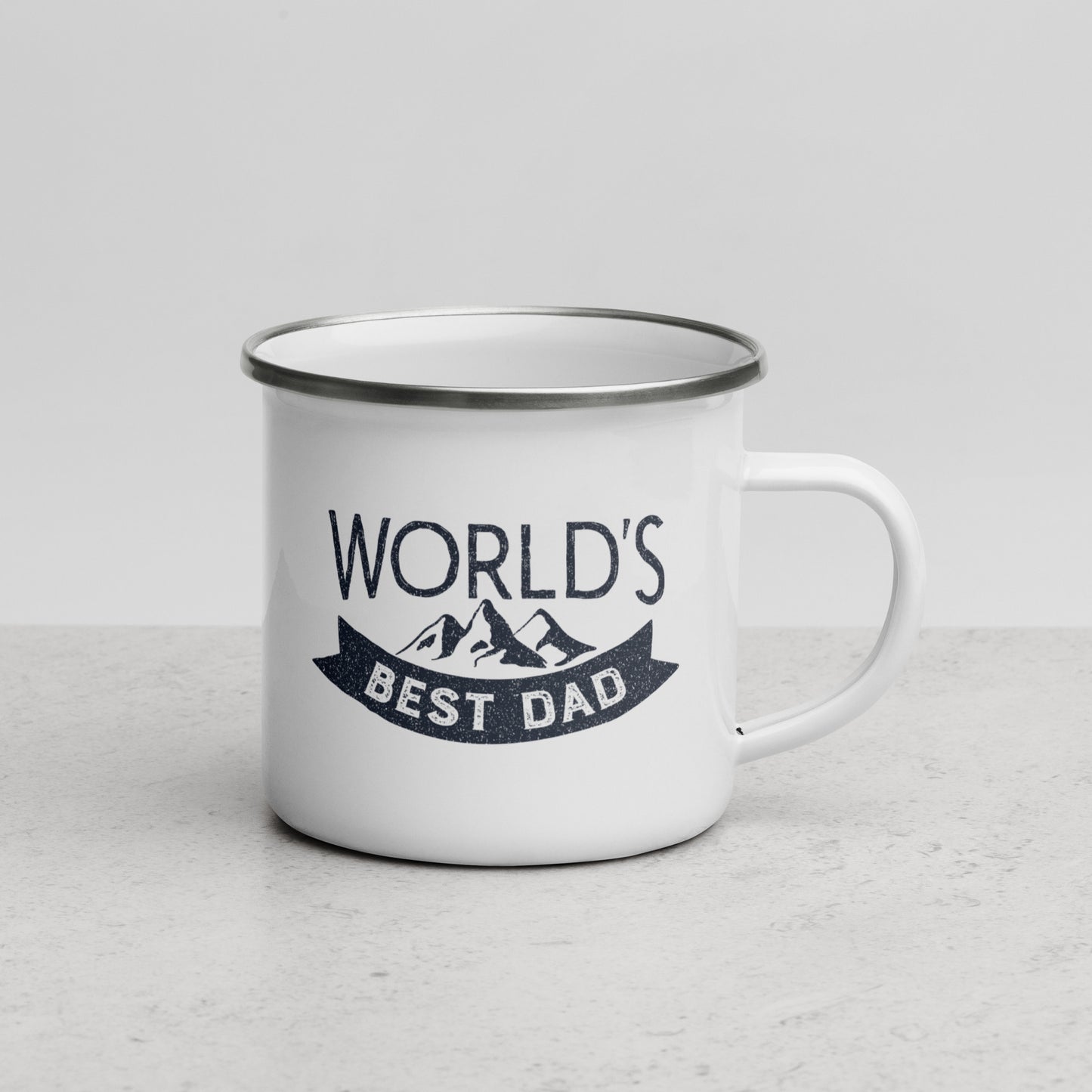 World's Best Dad Enamel Mug