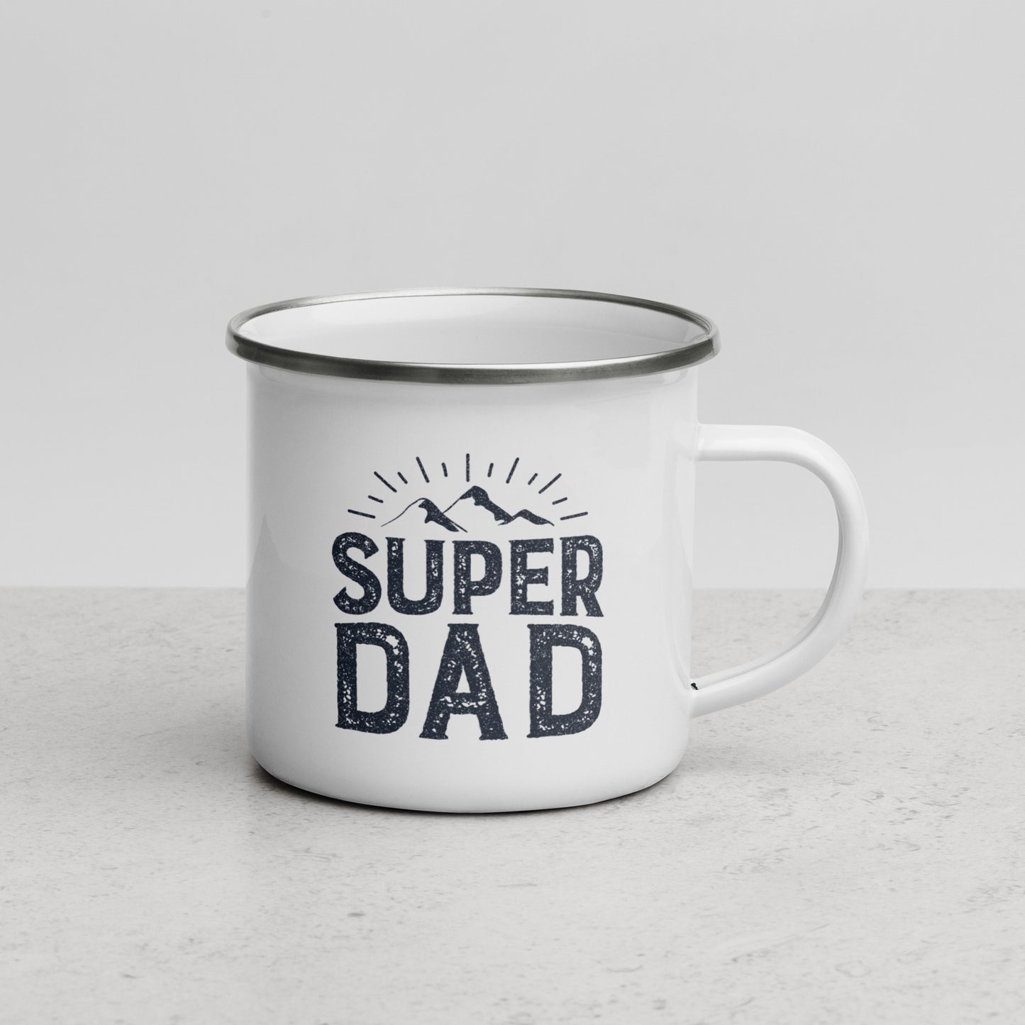 Super Dad Enamel Mug