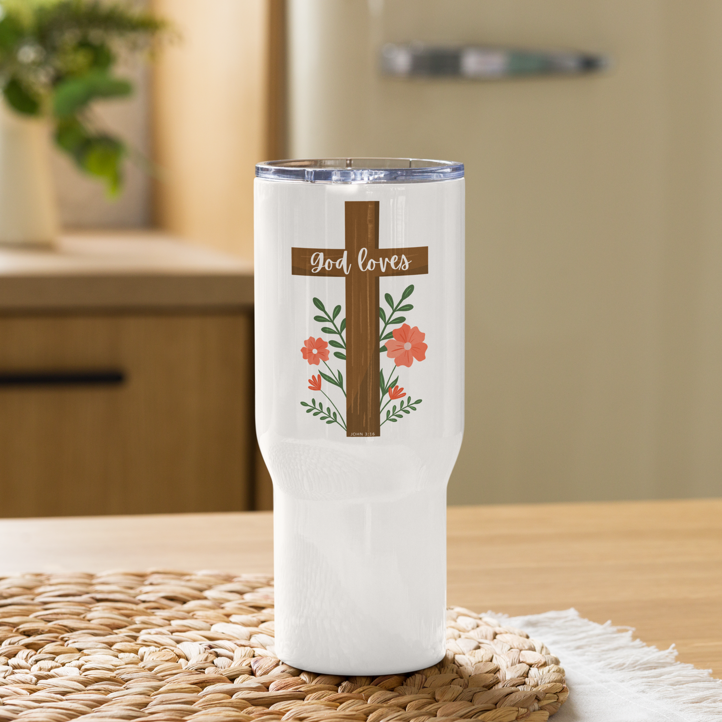 God Loves Travel Mug