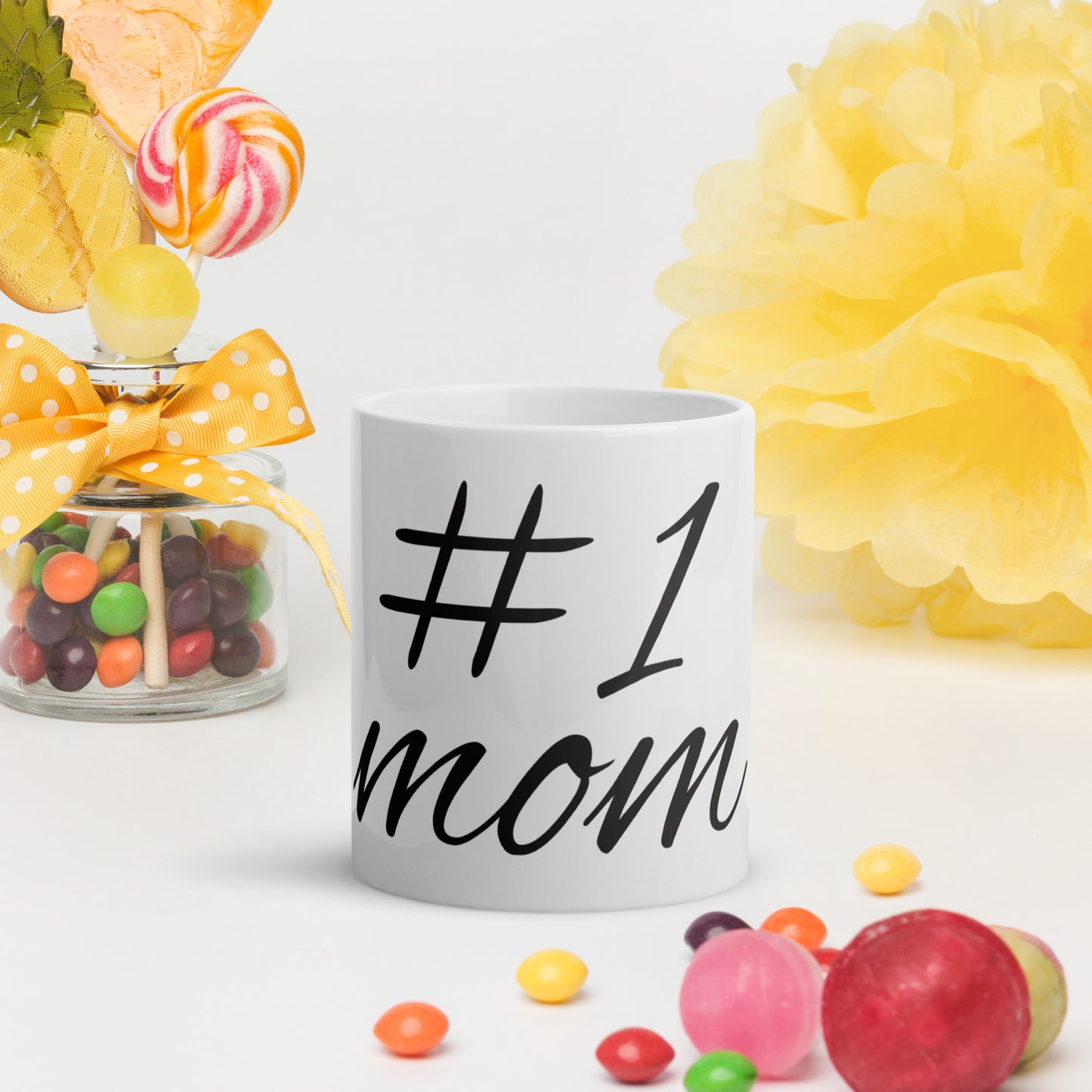 Ceramic Mug: #1 Mom