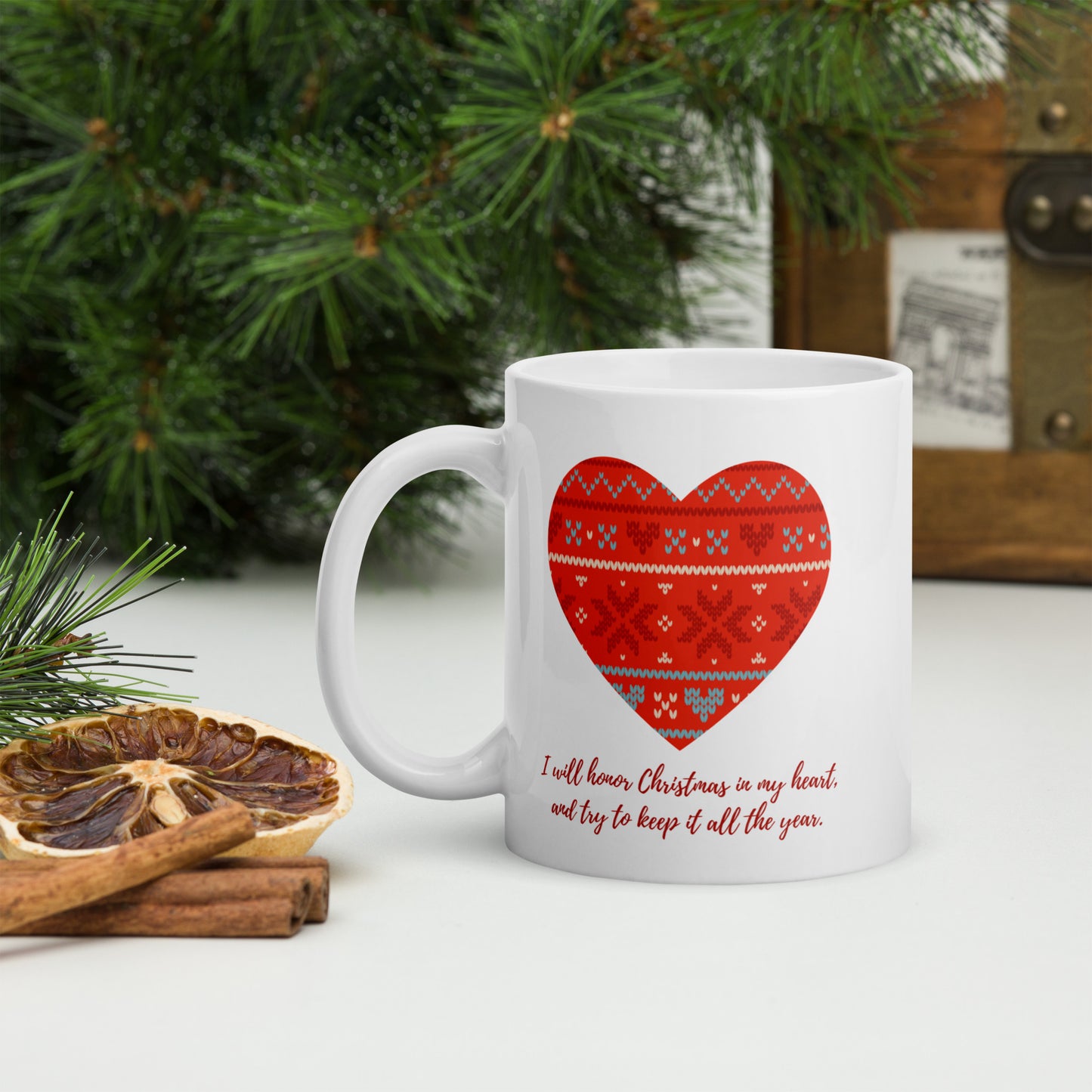 Honor Christmas in My Heart Mug