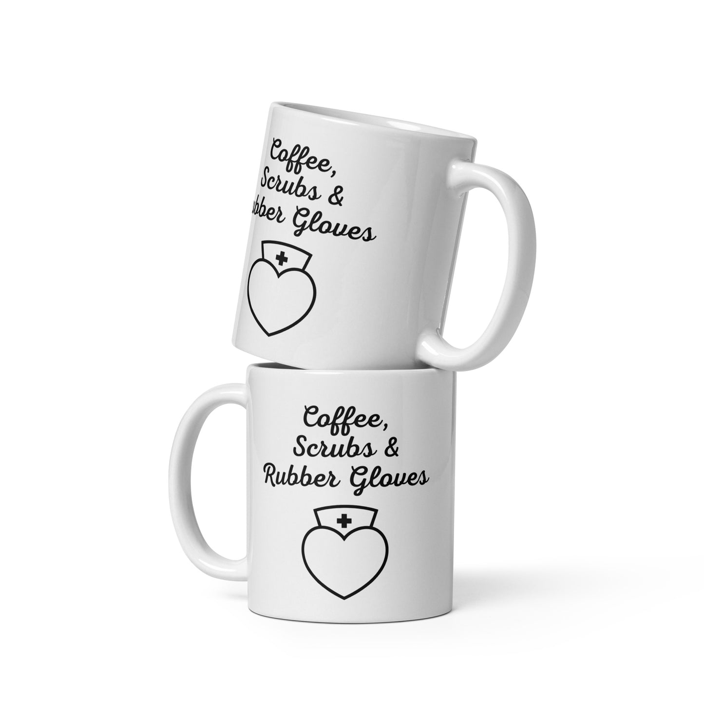 Coffee, Scrubs & Rubber Gloves Ceramic Mugs