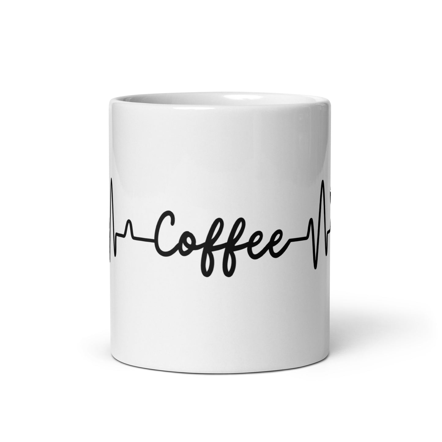 Caffeine Heart Beat Ceramic Mug