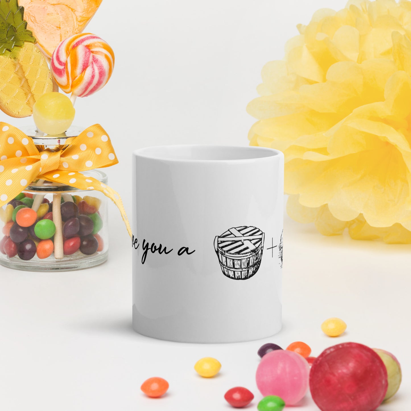 I Love You a Bushel and a Peck Ceramic Mug