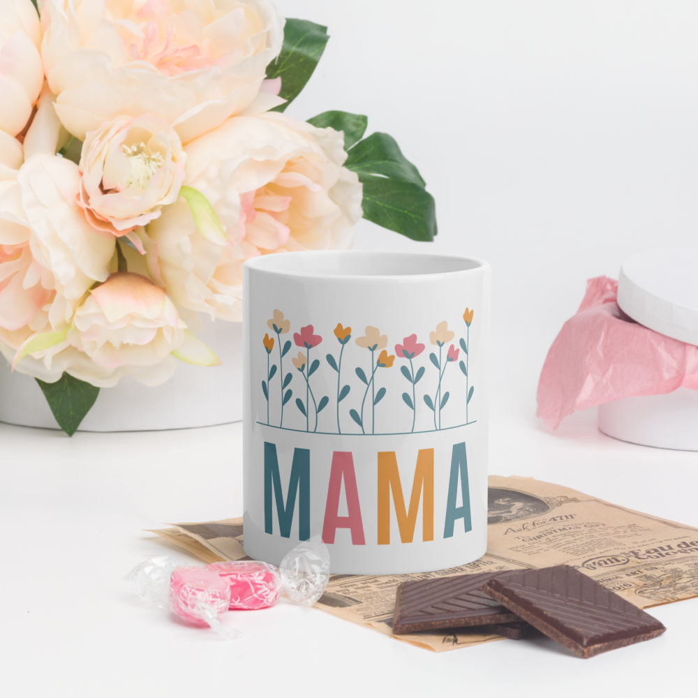 Mama (Flowers) Ceramic Mug