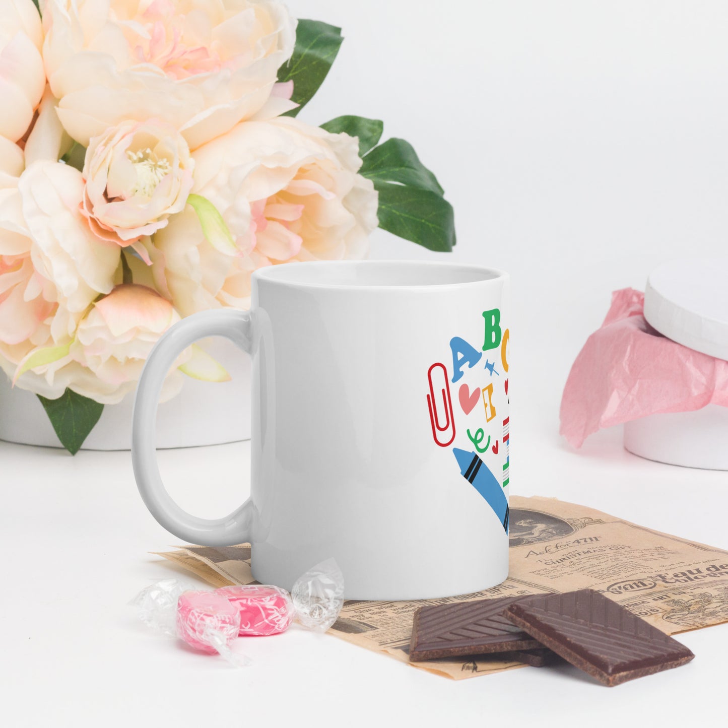 Colorful Heart Ceramic Mug