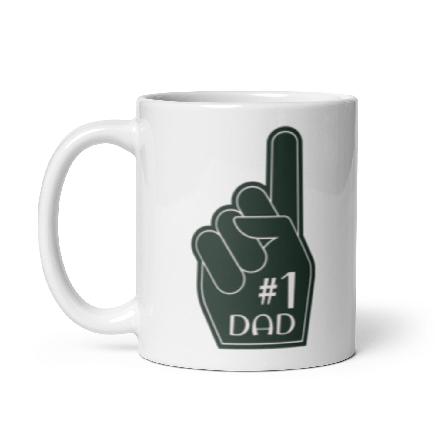 #1 Dad (foam finger) Ceramic Mug