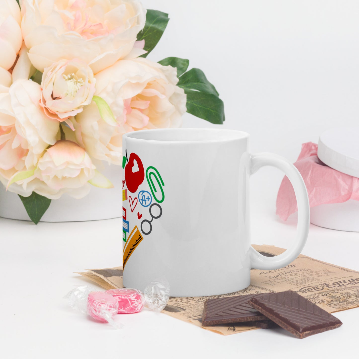 Colorful Heart Ceramic Mug