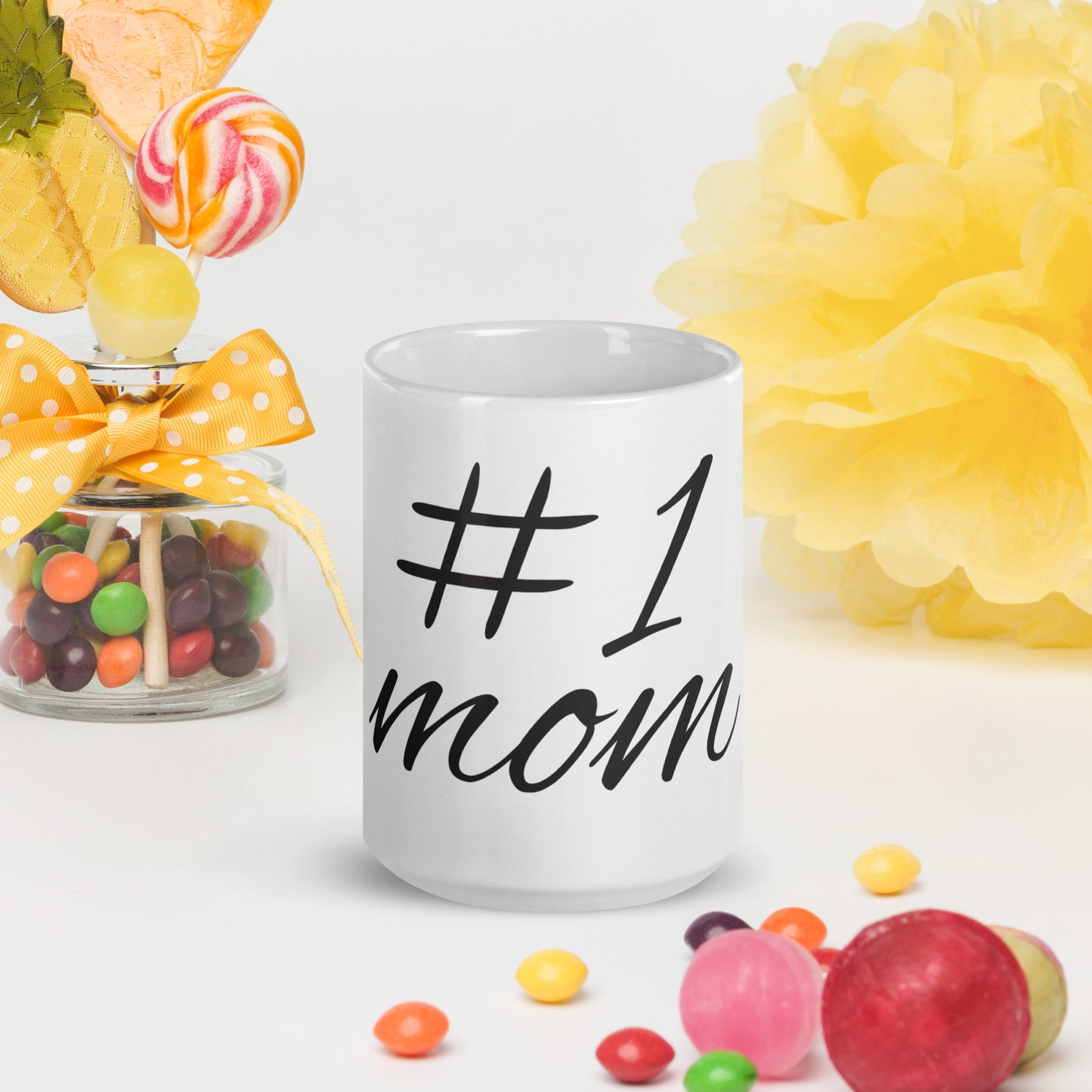 Ceramic Mug: #1 Mom