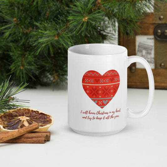 Honor Christmas in My Heart Mug