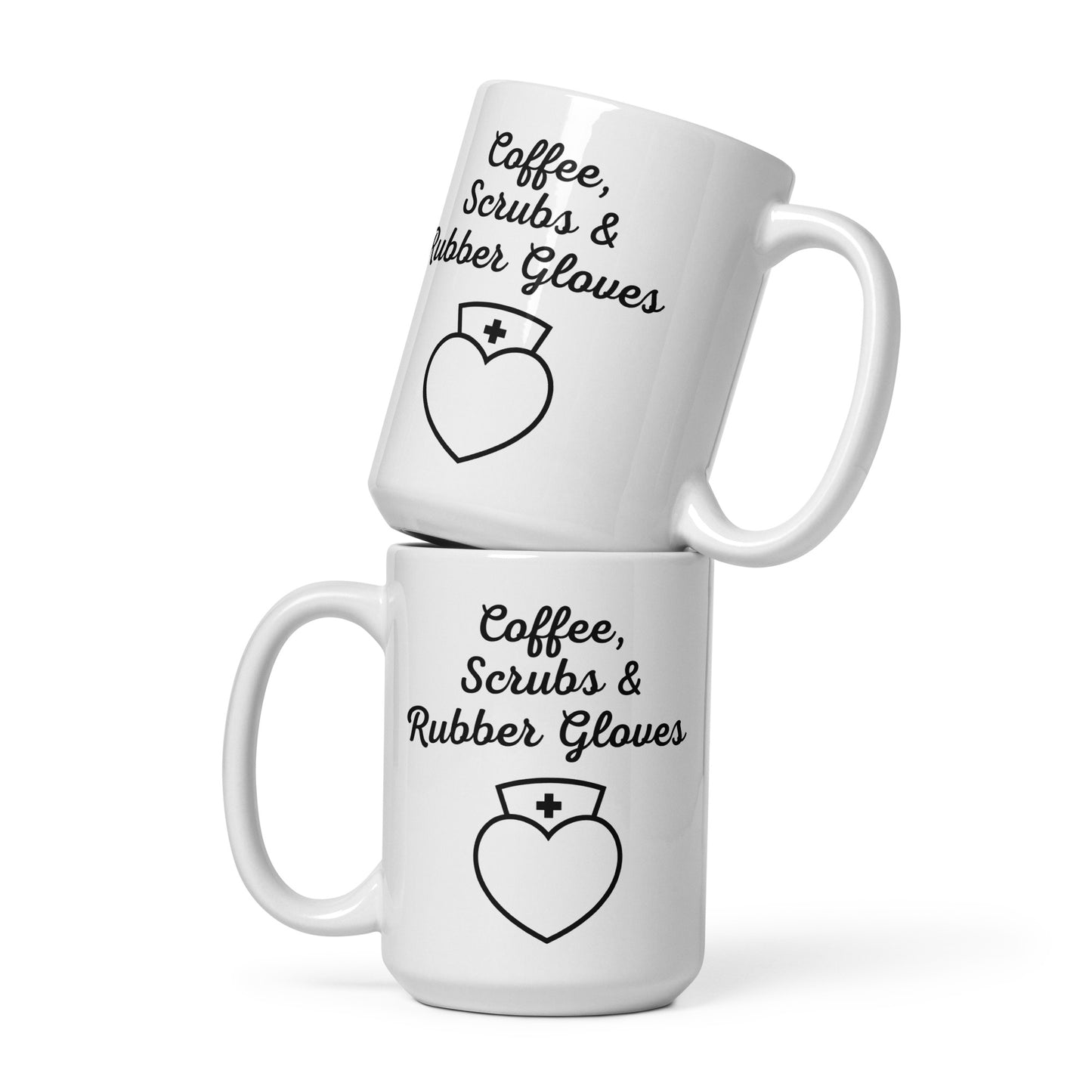 Coffee, Scrubs & Rubber Gloves Ceramic Mugs