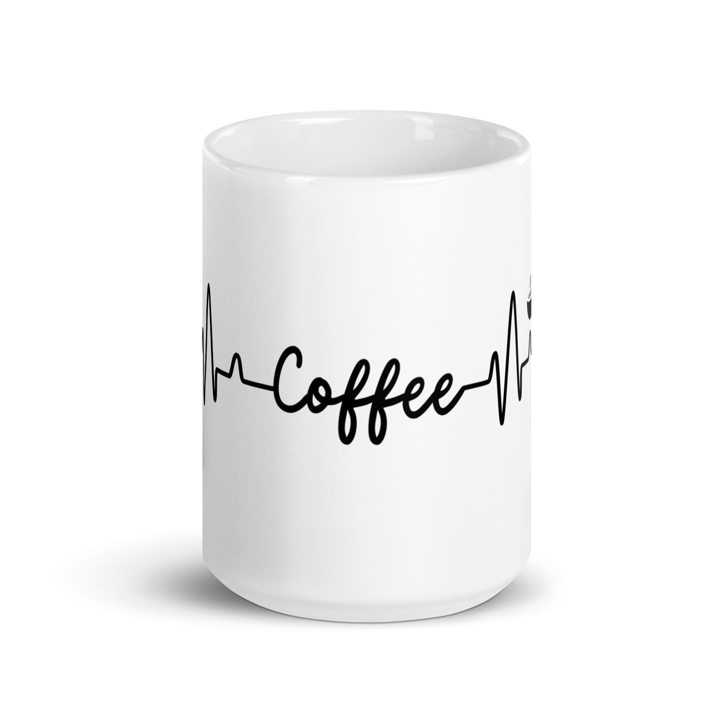 Caffeine Heart Beat Ceramic Mug