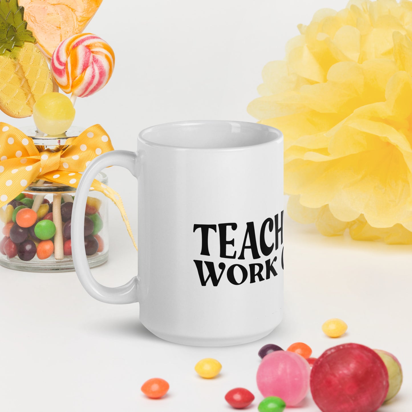 Teaching Is a Work of Heart Ceramic Mug