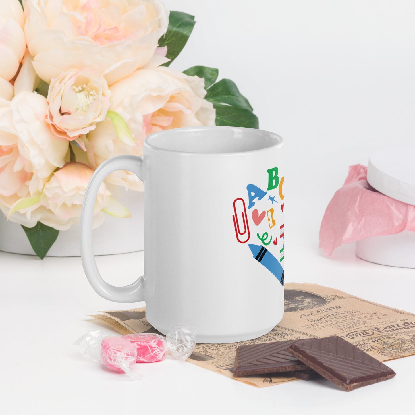 Colorful Heart Ceramic Mug