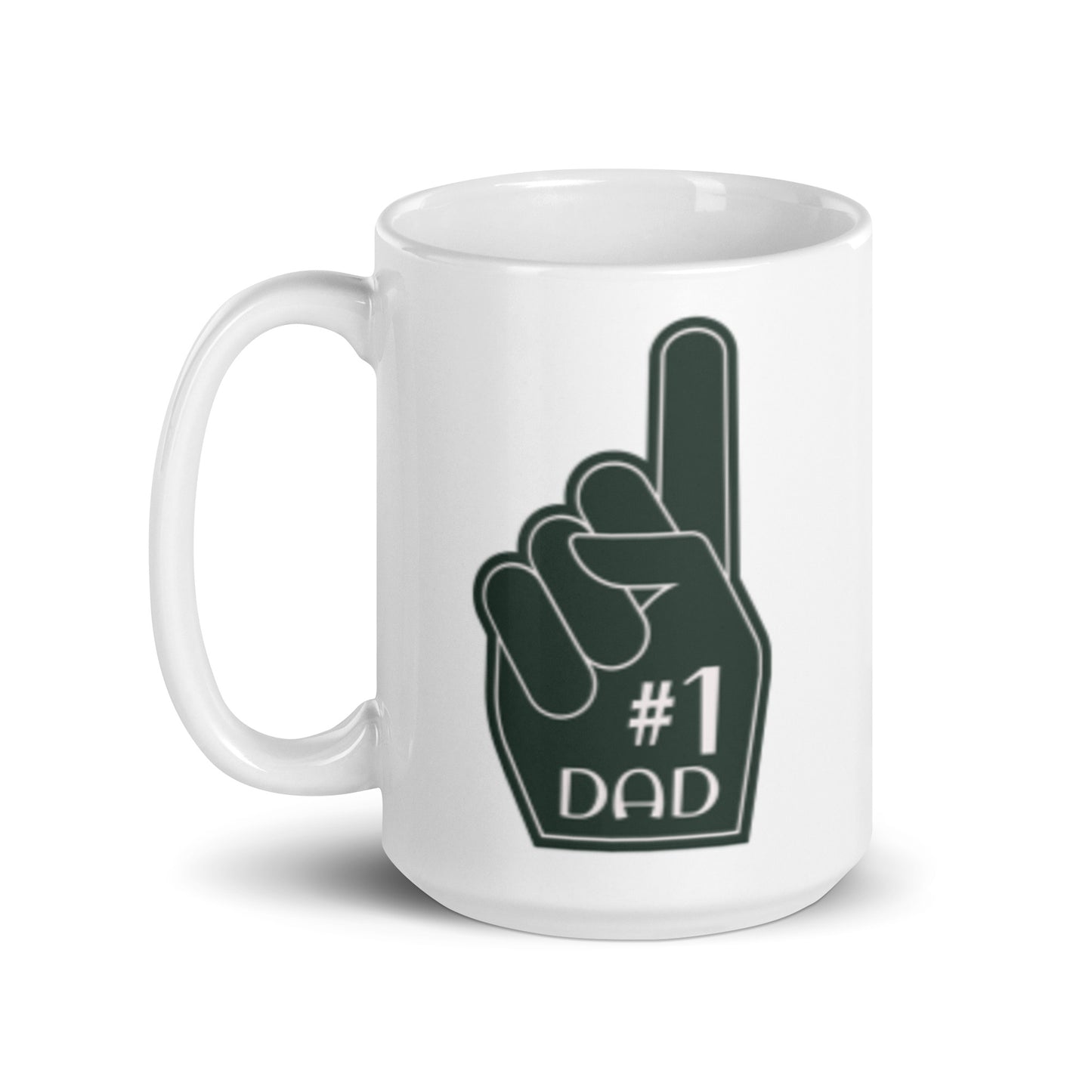 #1 Dad (foam finger) Ceramic Mug