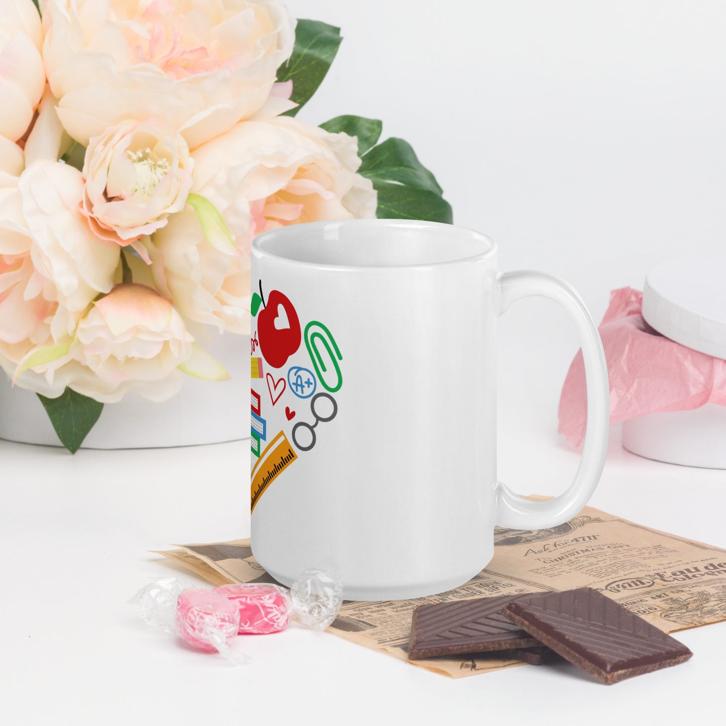 Colorful Heart Ceramic Mug